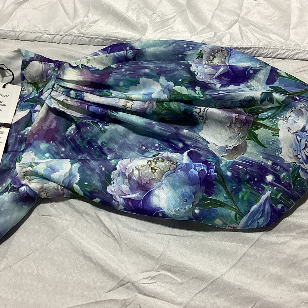 NWT Dahlia Mac Phee floral Maxi Dress in Blue and White - Picture 14 of 16
